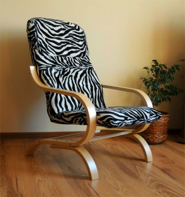 Zebra skin furniture and accessories