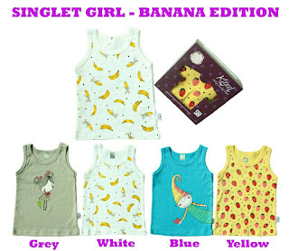 Kazel Singlet Girl Banana Edition Bayi Modern | Grosir