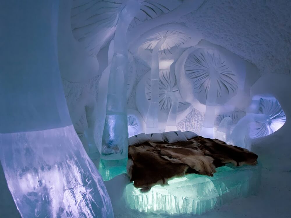 22 Stunning Hotels That Will Make You Want to Book Your Next Trip NOW! - Jukkasjarvi Ice Hotel, Sweden