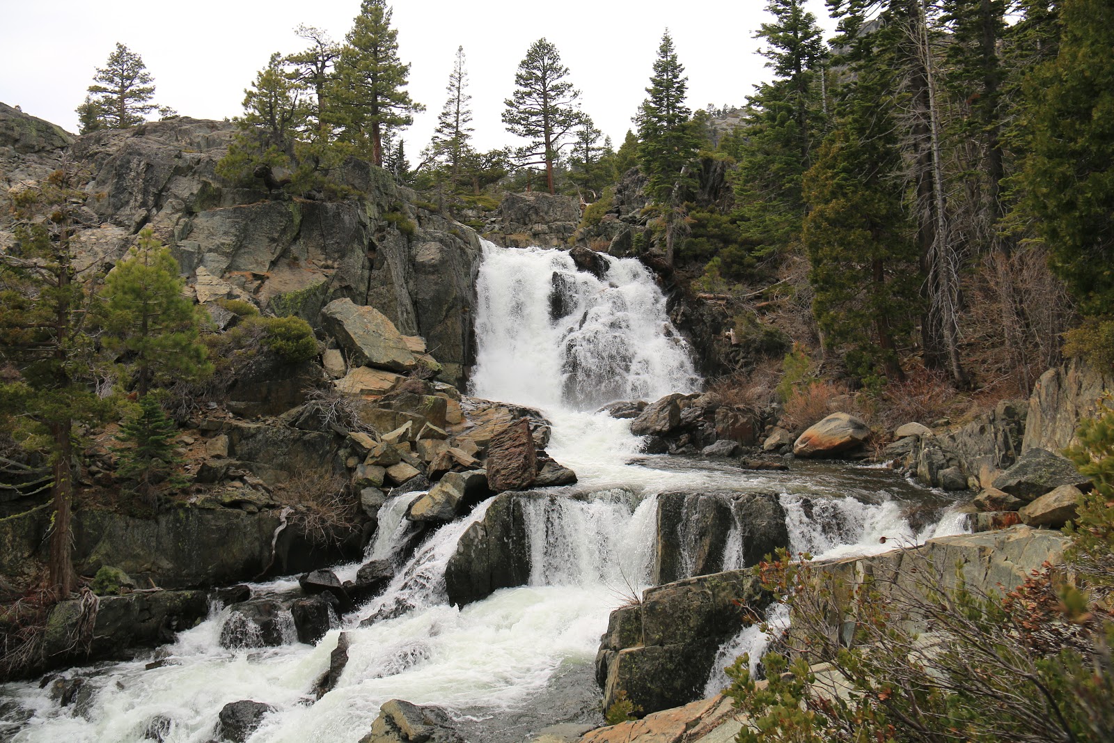 Eye On The View el Dorado National Forest Upper Glen Alpine Falls