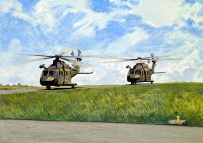Irish air corps helicopters returning John Conway