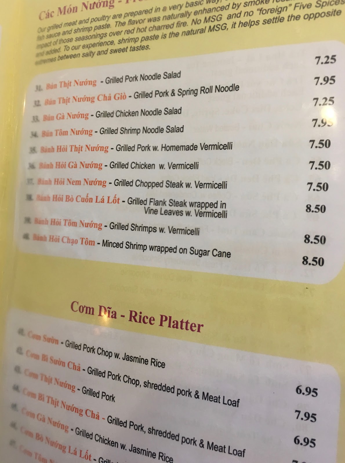 Houston Food Explorers Vietnamese Nam Giao Vietnamese Restaurant A