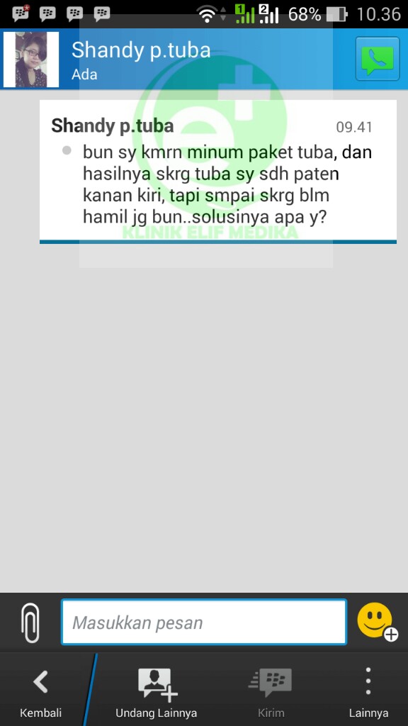 Testimoni Tuba Non paten, after 1 bulan pengobatan (1 paket), tuba sudah paten. Testimoni Tuba Non paten, after 1 bulan pengobatan (1 paket), tuba sudah paten.