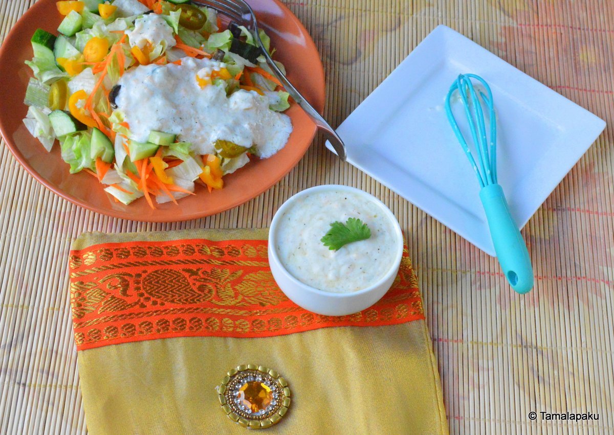 No Mayonnaise Ranch Dressing Tamalapaku