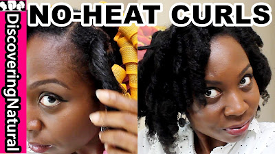 NO HEAT CURLS using CURLFORMERS on type 4 NATURAL HAIR DiscoveringNatural