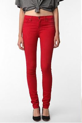 jean with red stripe