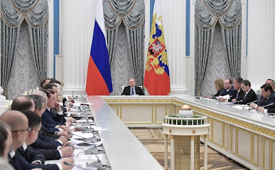 Vladimir Putin at the meeting of Council for Strategic Development and Priority Projects. Vladimir Putin at the meeting of Council for Strategic Development and Priority Projects.