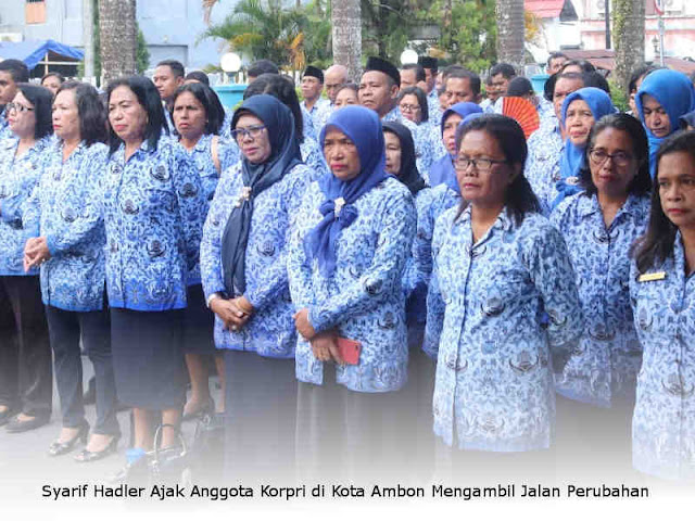 Syarif Hadler Ajak Anggota Korpri di Kota Ambon Mengambil Jalan Perubahan Syarif Hadler Ajak Anggota Korpri di Kota Ambon Mengambil Jalan Perubahan