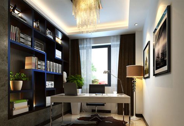 Modern study room decoration model free 3ds max model