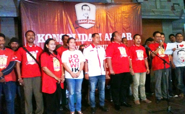 Konsolidasi Akbar Kaum Buruh Bali Dukung Jokowi