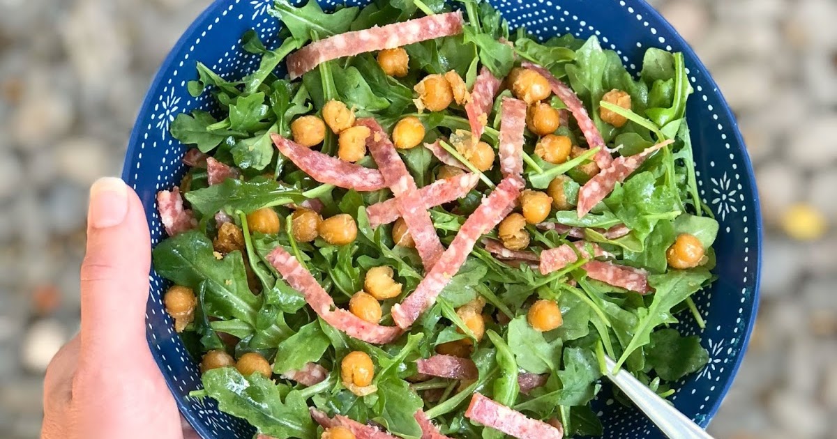 Jac o' lyn Murphy Salami Salad with Crispy Chickpeas
