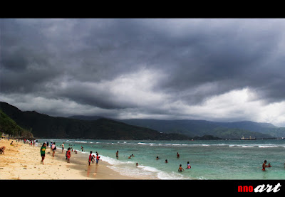 nnoart: Langit mendung Areia Branca beach