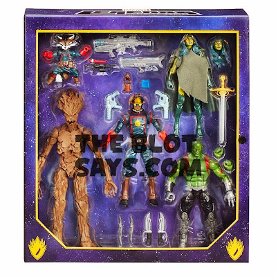 Entertainment Earth Exclusive Guardians of the Galaxy Comic Book Edition Marvel Legends Action Figure Box Set - Star-Lord, Gamora, Drax, Rocket Raccoon, Groot and Baby Groot in a Pot