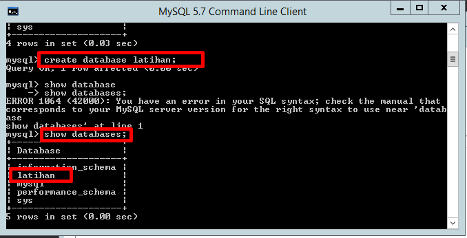 Mysql error in. Mysql error in