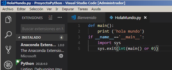 Análisis y Programación: Ejecutar y depurar Python con Visual Studio Code