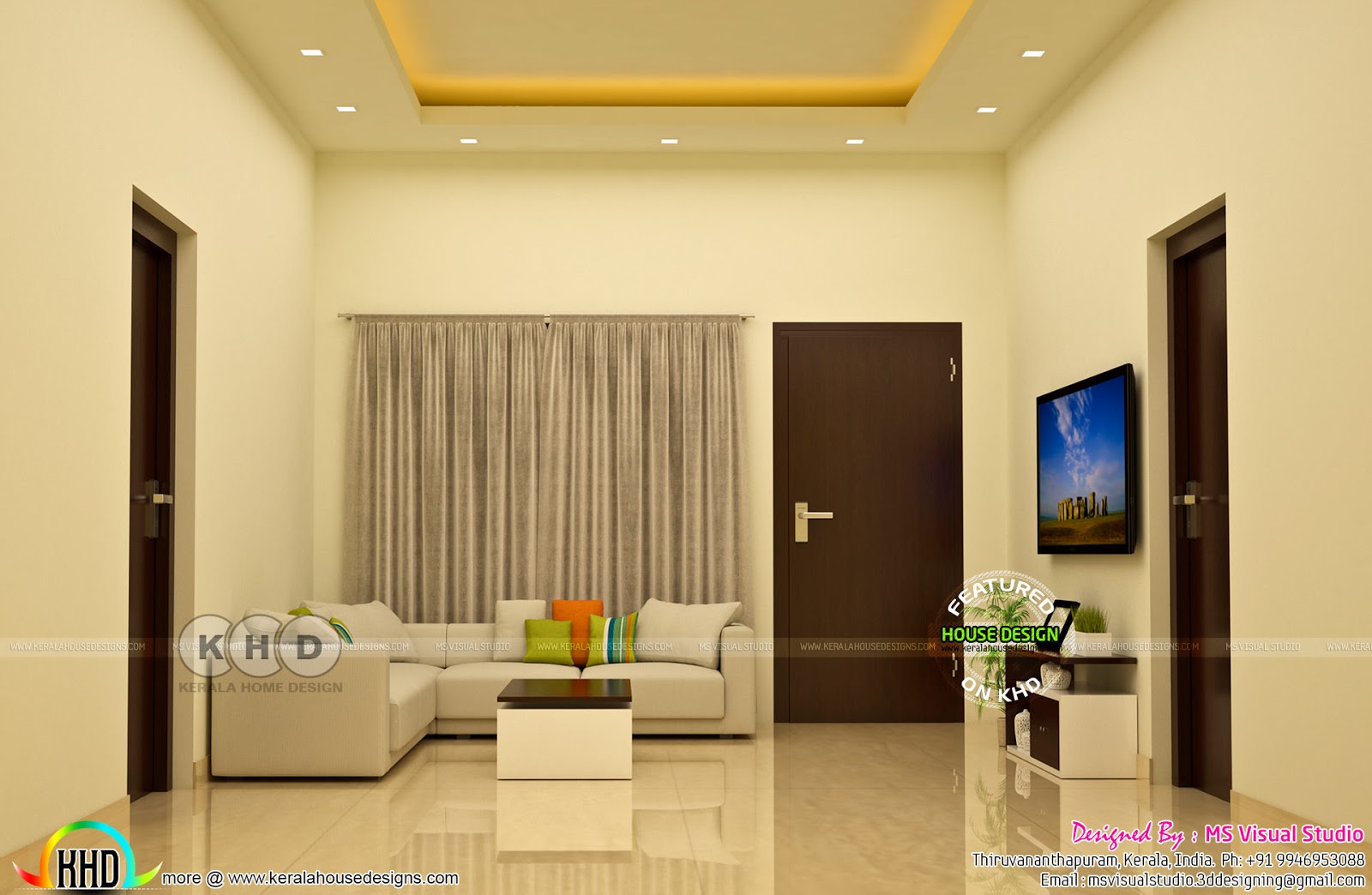 Kerala Home Interiors By Ms Visual Studio Kerala Home