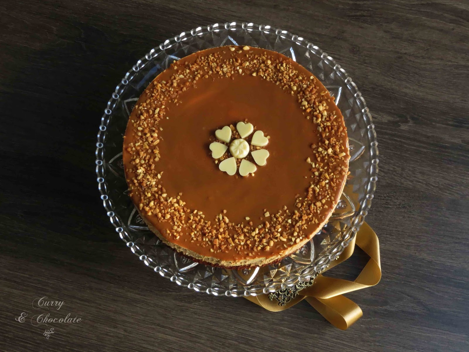 Tarta mousse de dulce de leche con base de bizcocho – Dulce de leche mousse cake with brownie crust