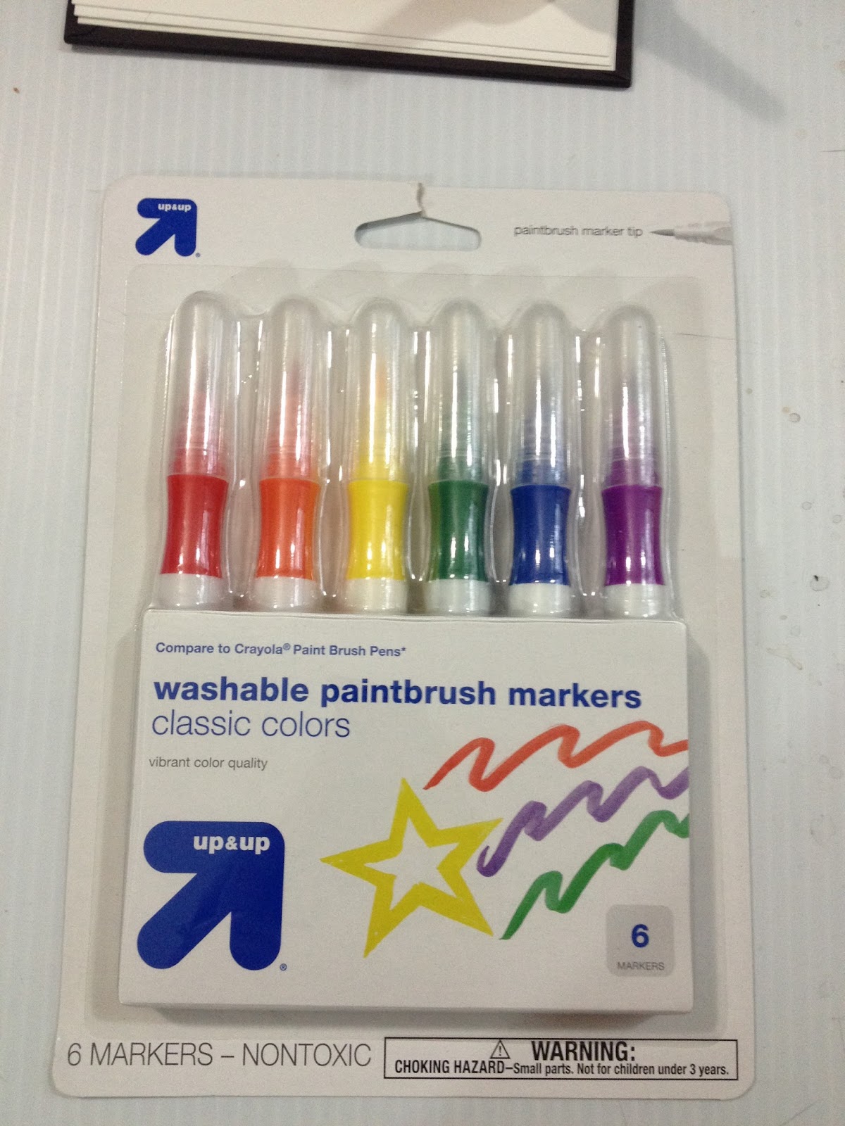 Target Art Supply Review: Up and Up Washable Paintbrush Markers WIP