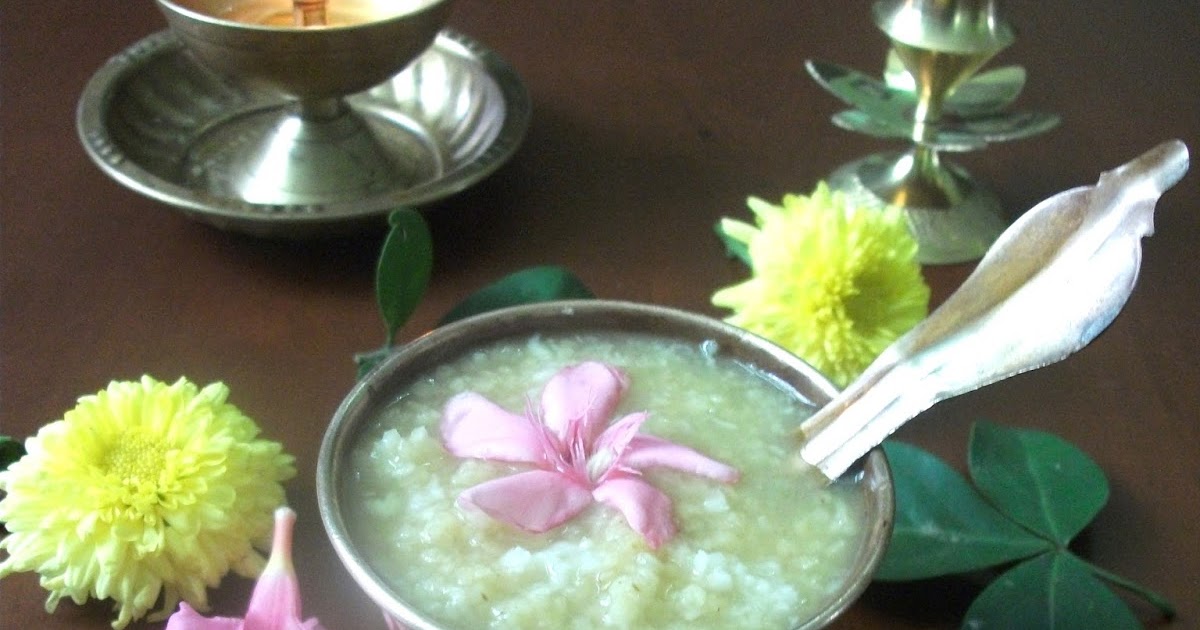 Sangita's Cookbook Thinai / Foxtail Millet Sweet Kanji