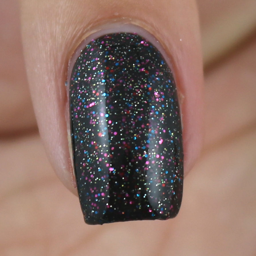 Butter London The Black Knight swatched by Olivia Jade Nails