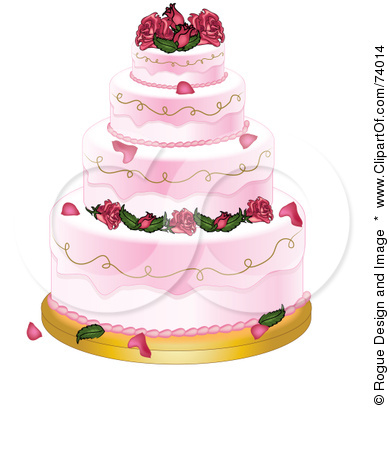 Pink wedding cake Get the clip art here Download free Wedding Silhouette 