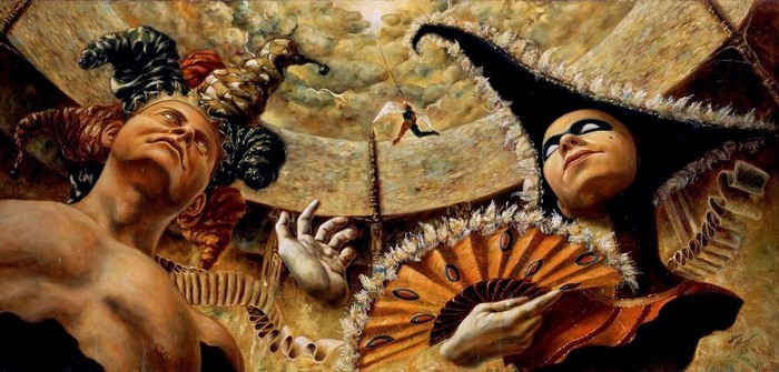 José Parra 1975 | Mexican Surrealist painter