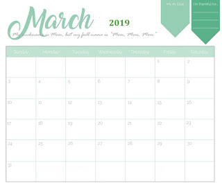 Free Printable Calendar March 2019 Free Printable Calendar March 2019