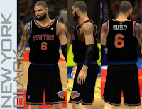 NBA 2K13 Knicks Fictional Black Jersey Mod
