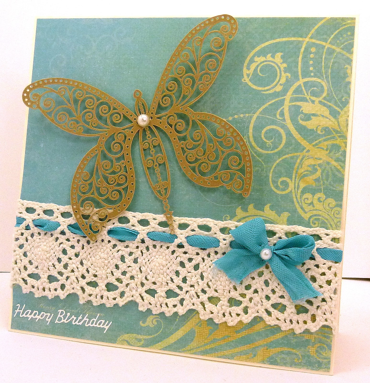 Jenfa Cards: Ribbon and Lace
