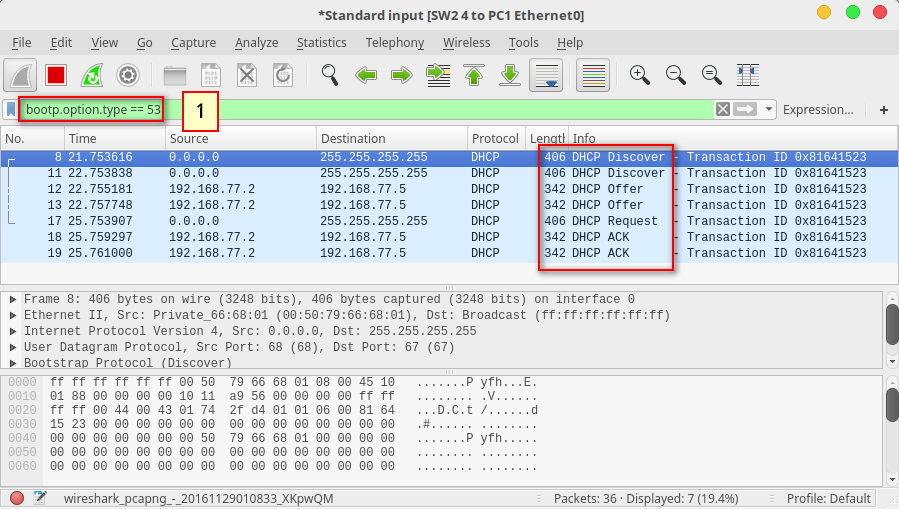 wireshark capture filter dhcp offer wireshark capture filter dhcp offer