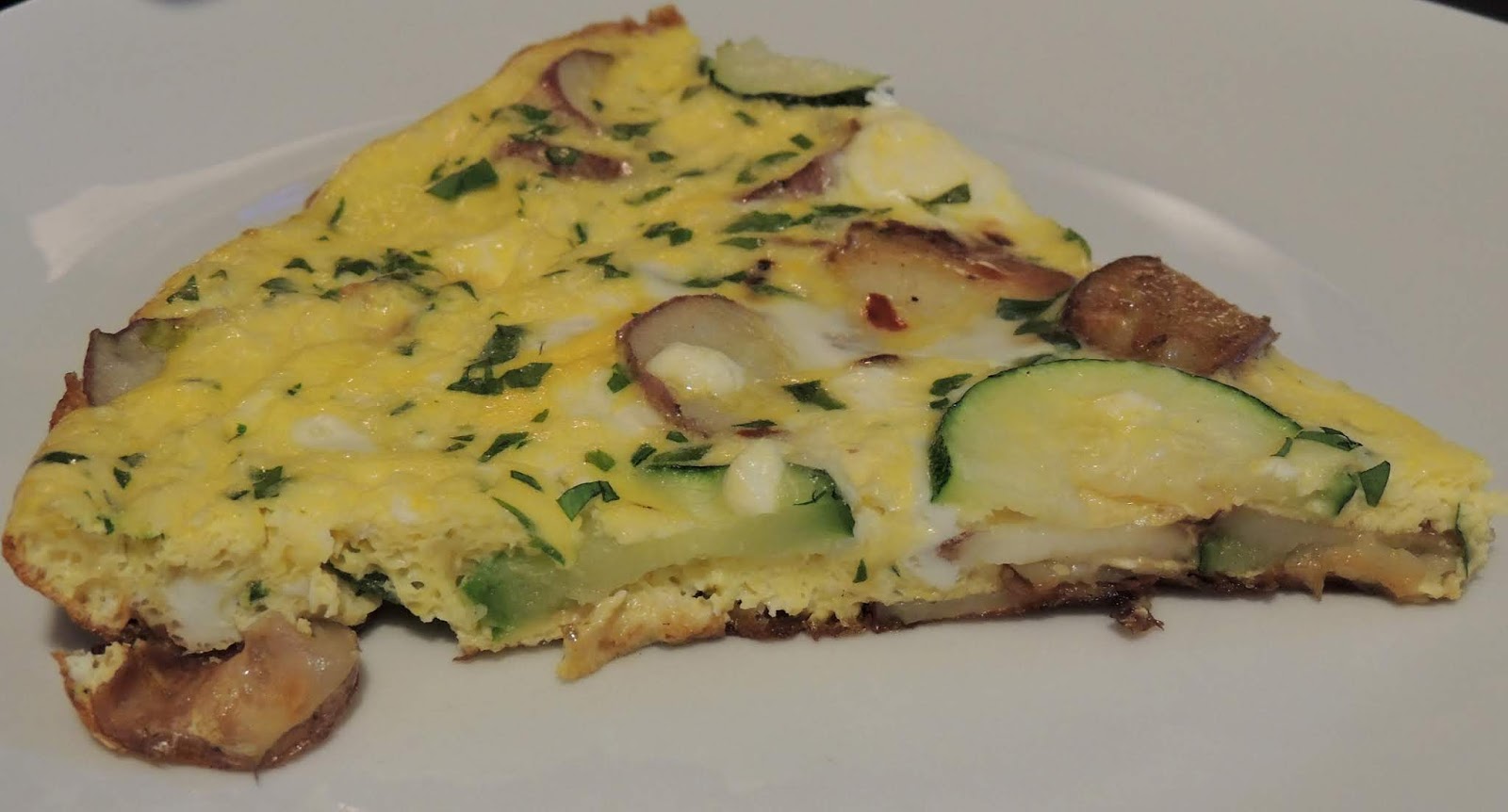 Gas Stove Girl Zucchini, Goat Cheese and Potato Frittata