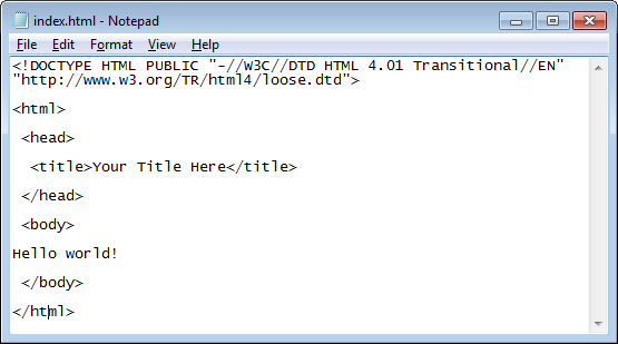 Let's Start with HTML