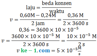 soal laju reaksi