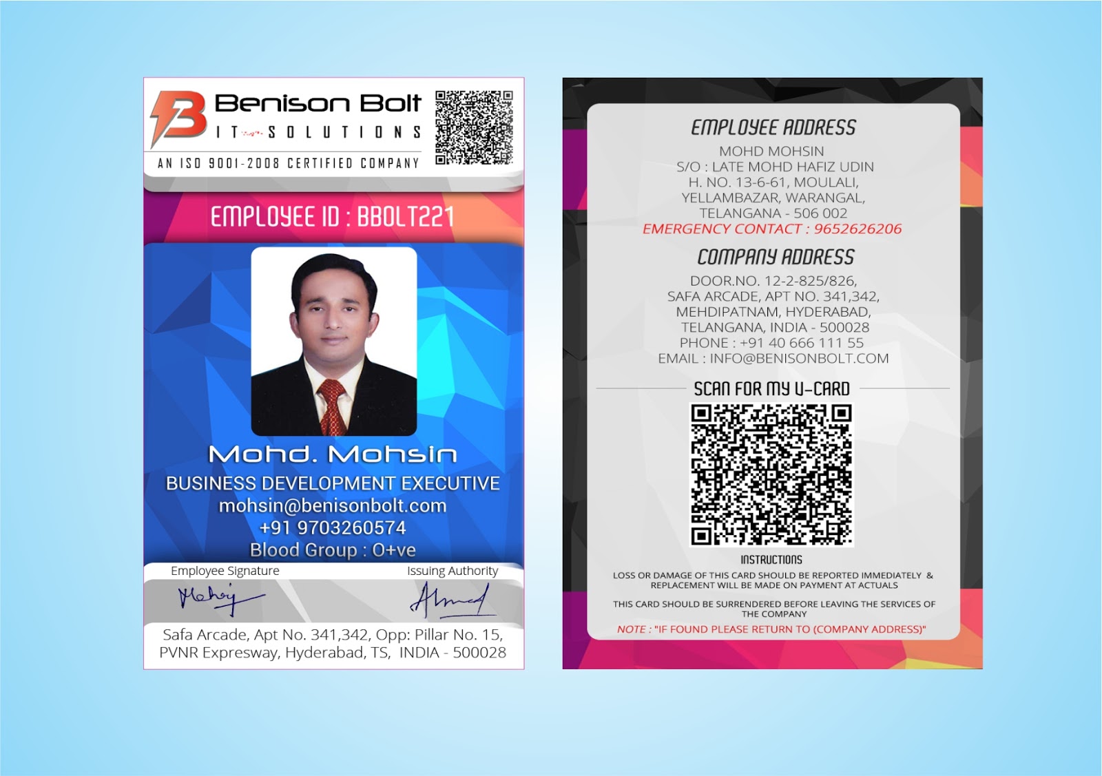 id card harshini creative graphics