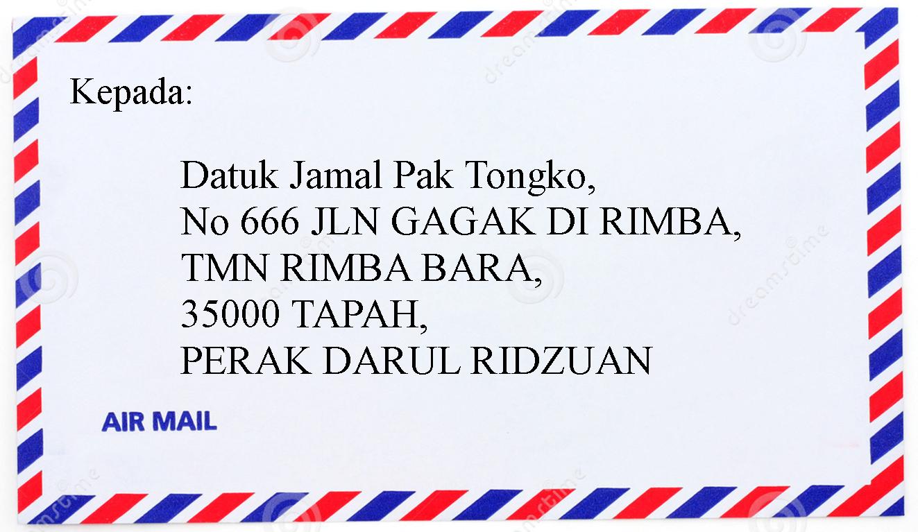 Contoh Surat Warkat Pos Surat 27