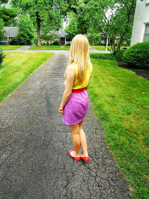 Comfortable in Your Style: Canary Yellow, Purple, and Red Accents ...
