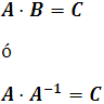 definición de matriz inversa