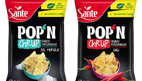 Snacki popcornowe, Sante