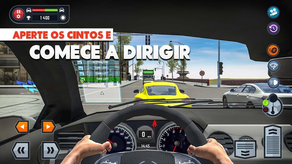 MOD CARROS DESBLOQUEADOS E DINHEIRO INFINITO, DRIVING SCHOOL SIM