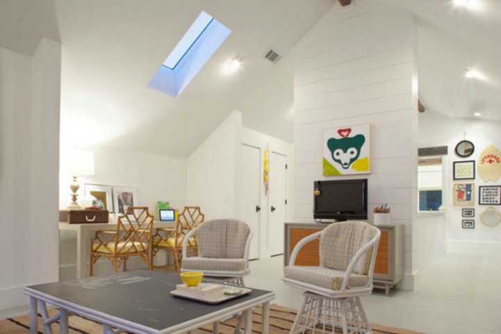 Tybee beach house coastal modern living room Coastal living room with eclectic style