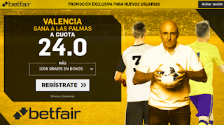 betfair supercuota Valencia gana a Las Palmas 3 enero betfair supercuota Valencia gana a Las Palmas 3 enero