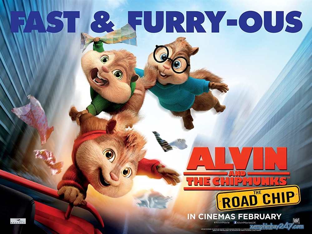http://xemphimhay247.com - Xem phim hay 247 - Sóc Siêu Quậy 4: Sóc Chuột Du Hí (2015) - Alvin And The Chipmunks: The Road Chip (2015)