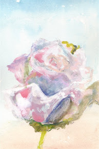 Pink Rose Water Color