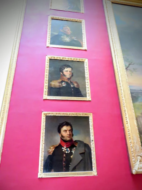 Military portraits at the Hermitage in St. Petersburg, Russia