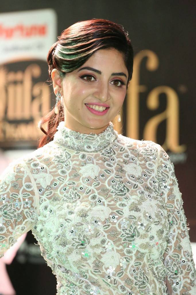 Telugu Model Poonam Kaur At IIFA Awards 2017 In White Dress