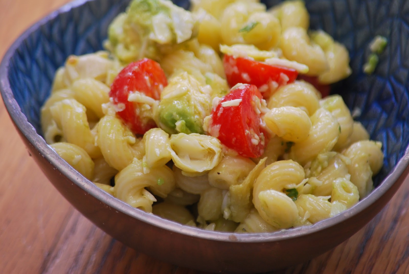 My story in recipes Avocado and Artichoke Pasta Salad
