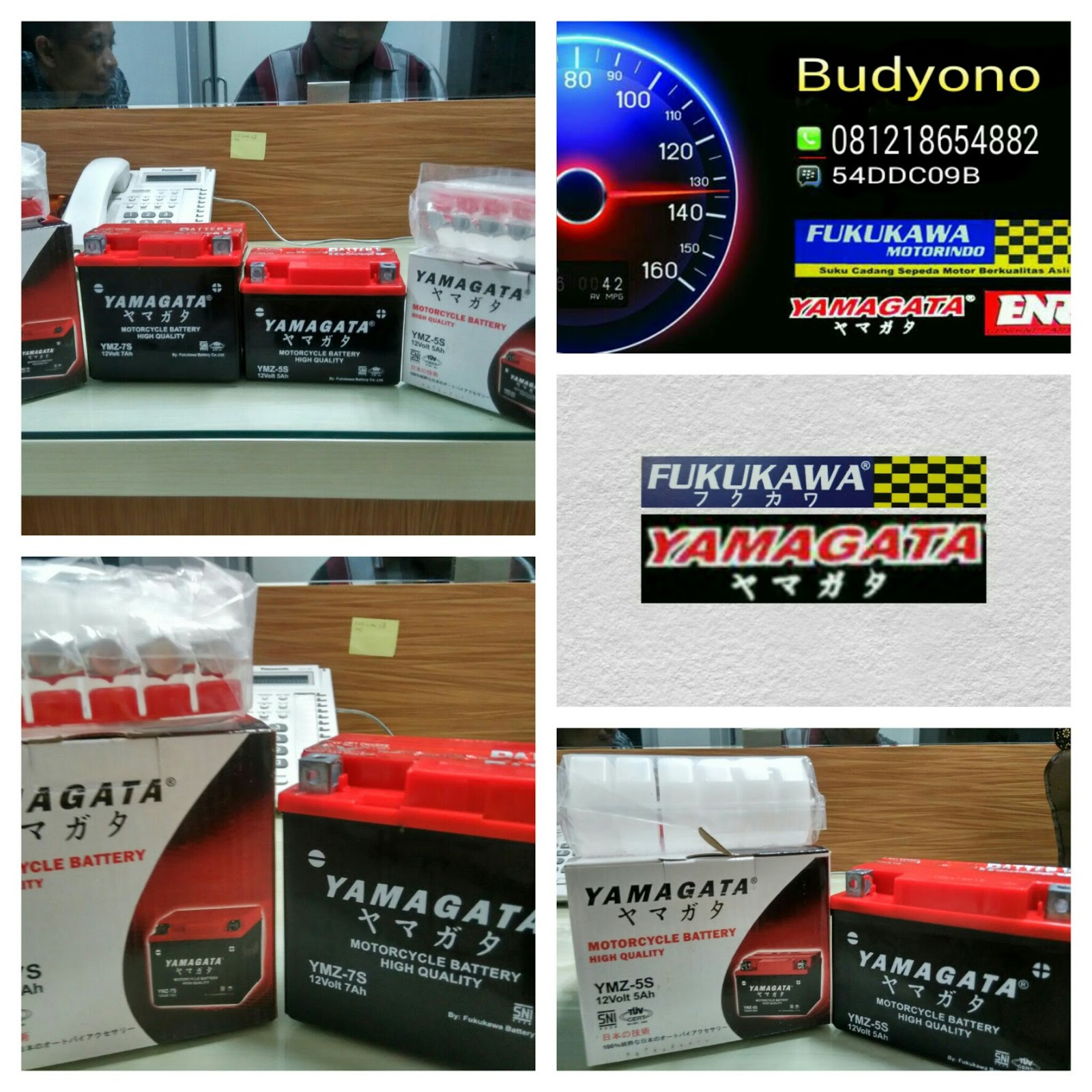 Spare part Motor FUKUKAWA,YAMAGATA dan ENR: BATERRY