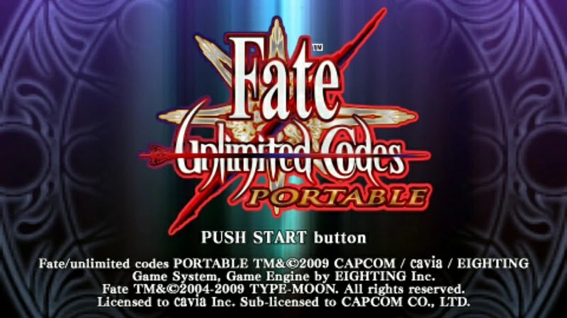 Fate unlimited codes Portable