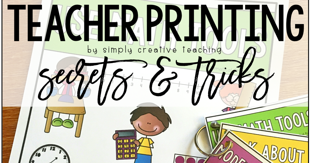 Simply Creative Teaching Printing Posters & MiniPosters At Home