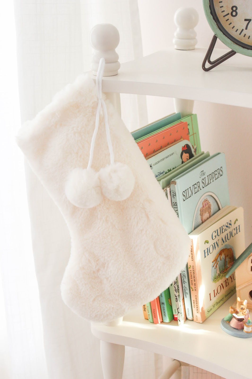 white fur christmas stockings